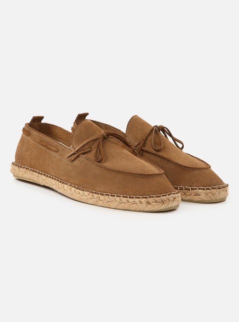 
                      
                        Carlo Dark Sand Men's Suede Espadrilles
                      
                    