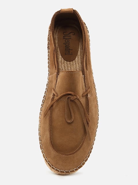 
                      
                        Carlo Dark Sand Men's Suede Espadrilles
                      
                    