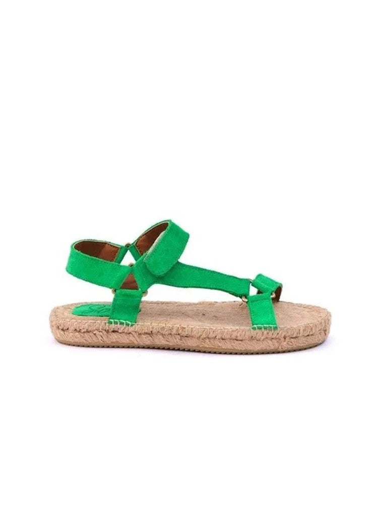 Yula Green Women's Espadrille Sandals