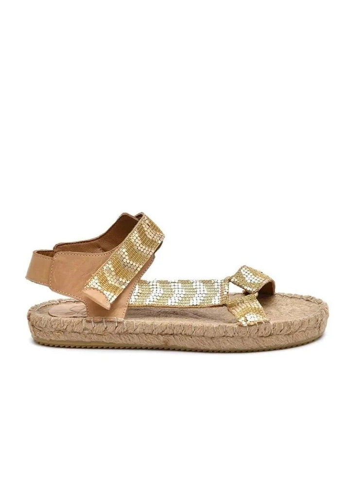 
                      
                        Yin Dark Sand-Gold Women's Espadrille Sandals
                      
                    