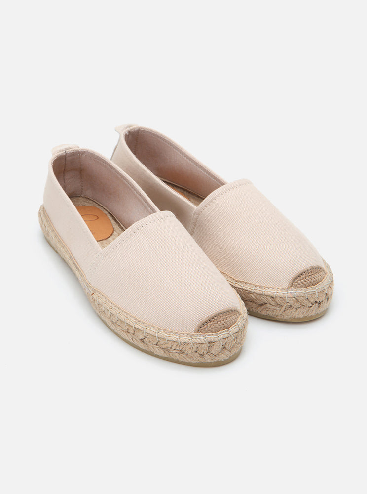 Aileen Ecru Women's Plain Espadrilles