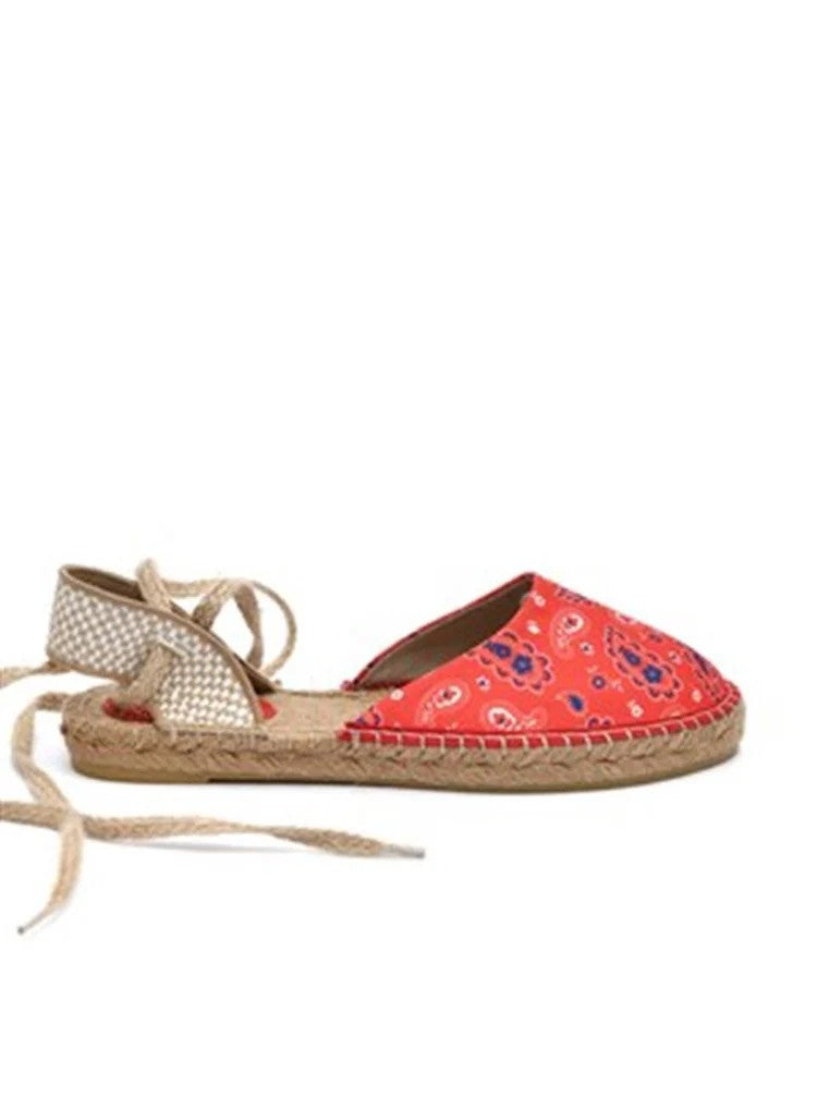 Flora Red Women's Espadrille Sandals