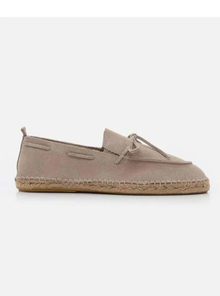 Carlo Beige Men's Suede Espadrilles