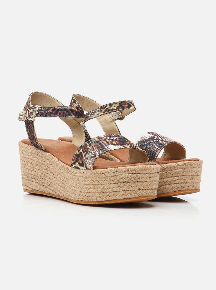 
                      
                        Agrillia Brown Women's Platform Heeled Espadrille
                      
                    