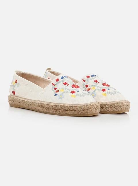 
                      
                        Aideen White Women's Flat Espadrille
                      
                    