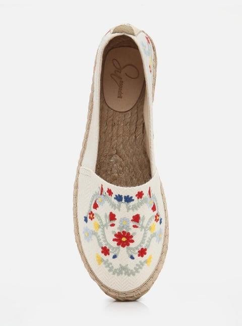 
                      
                        Aideen White Women's Flat Espadrille
                      
                    