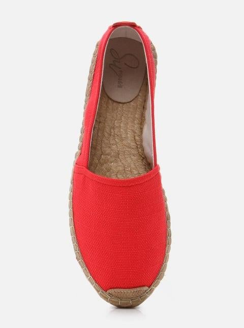 
                      
                        Aileen Red Women's Flat Espadrilles
                      
                    