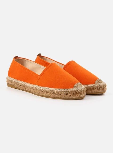 Aileen Orange Women's Flat Espadrilles