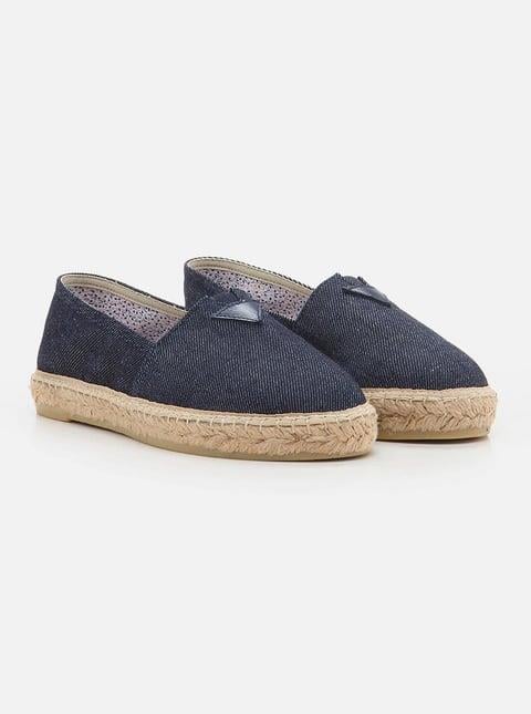 
                      
                        Alaina Navy Blue Women's Flat Espadrille
                      
                    