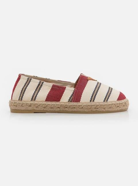 Alani Burgundy Women's Flat Espadrille