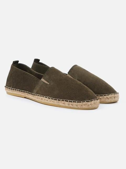 Alessio Haki Men's Suede Flat Espadrille