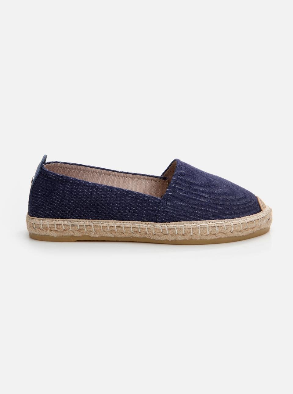 Alleen Navy Blue Women's Plain Espadrilles