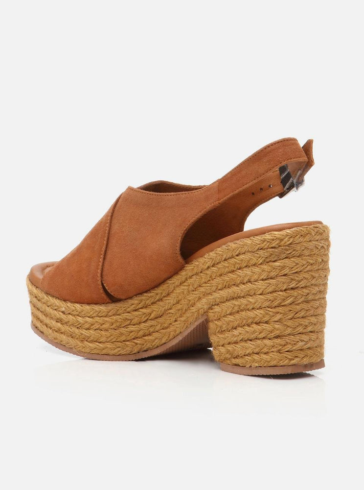 
                      
                        Amore Brown Women's Platform Heeled Espadrilles
                      
                    