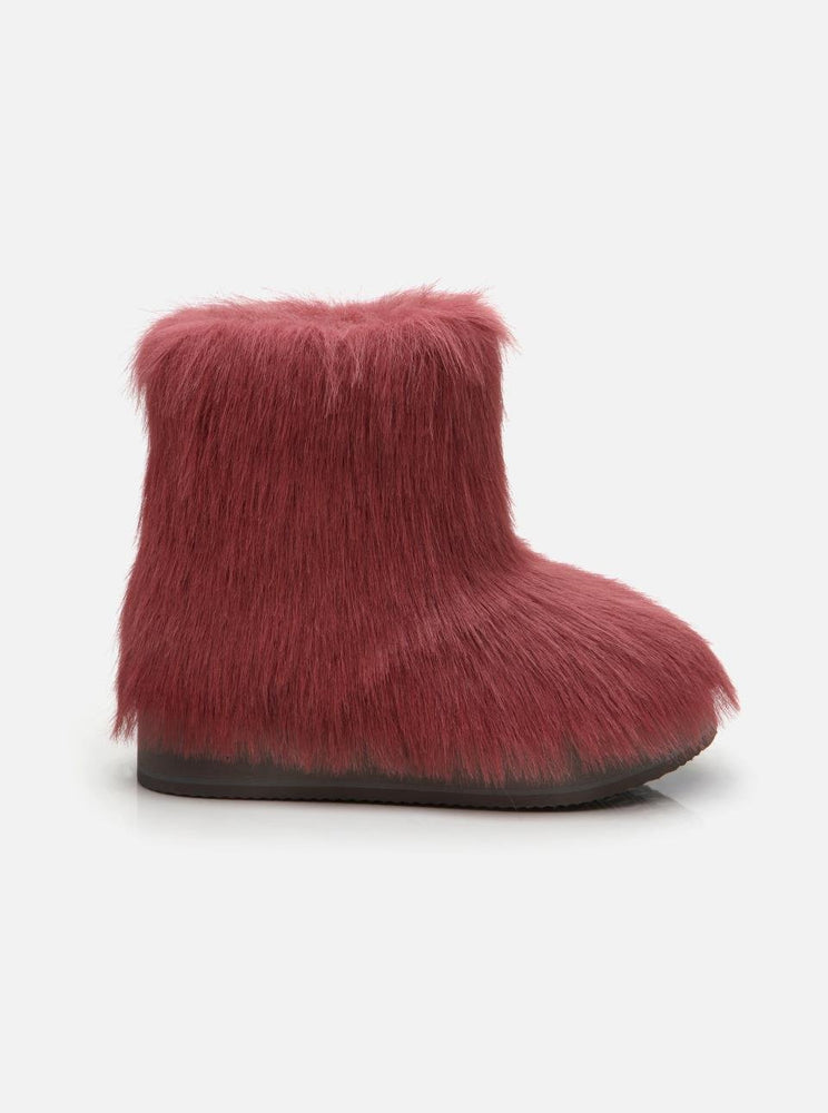 
                      
                        Apreski Dusty Rose Women's Faux Fur Boots
                      
                    