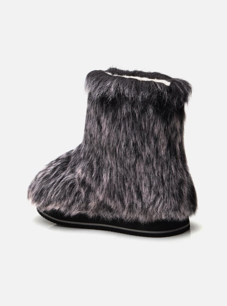 
                      
                        Apreski Black Women's Faux Fur Boots
                      
                    