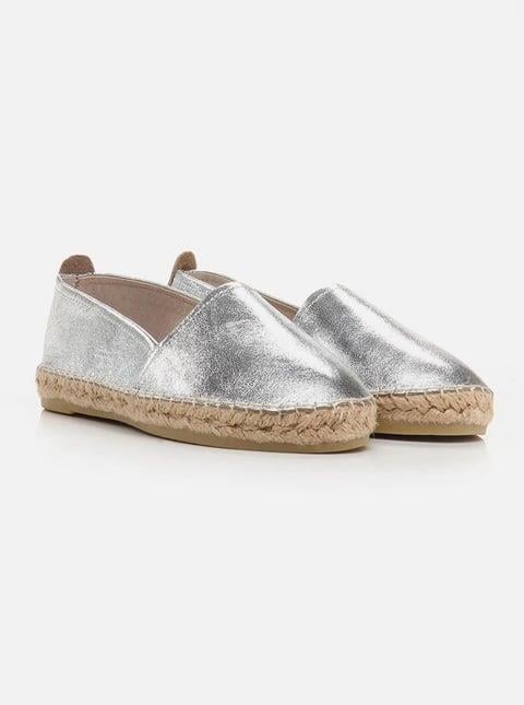 
                      
                        Ari Silver Women's Flat Espadrilles
                      
                    