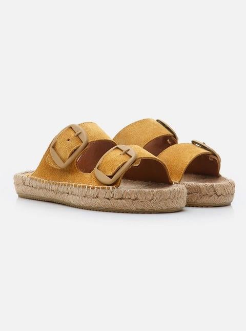 Aria Mustard Women's Espadrille Slippers