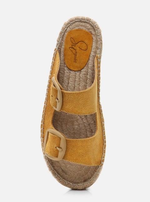 
                      
                        Aria Mustard Women's Espadrille Slippers
                      
                    