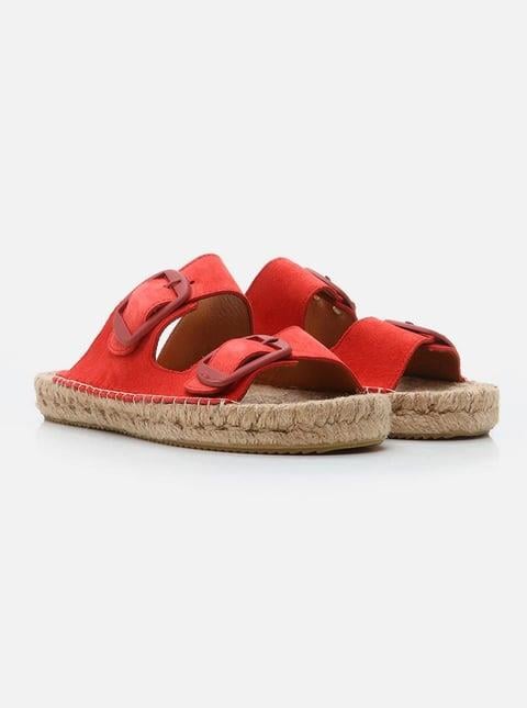 Aria Red Women's Espadrille Slippers