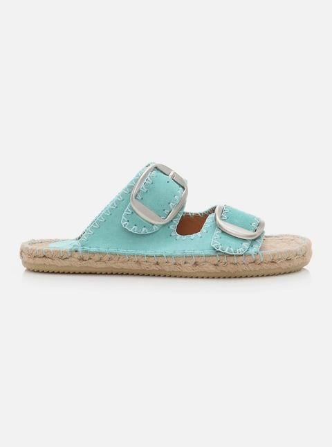 Ariana Turquoise Women's Espadrille Slippers