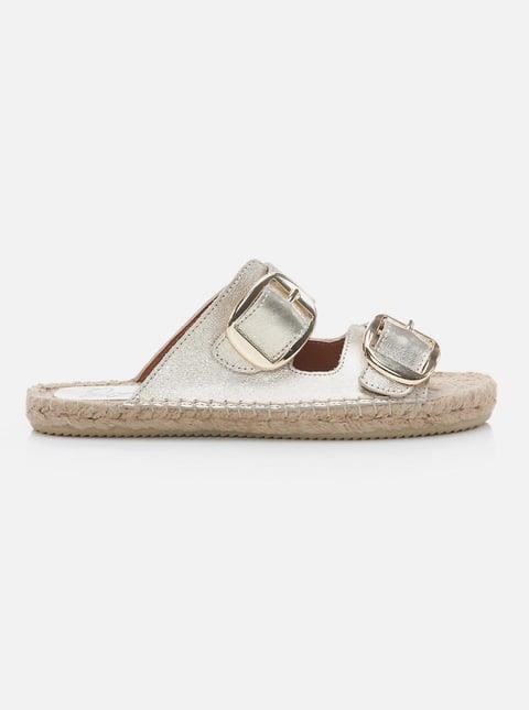 Arim Gold Women's Espadrille Slippers