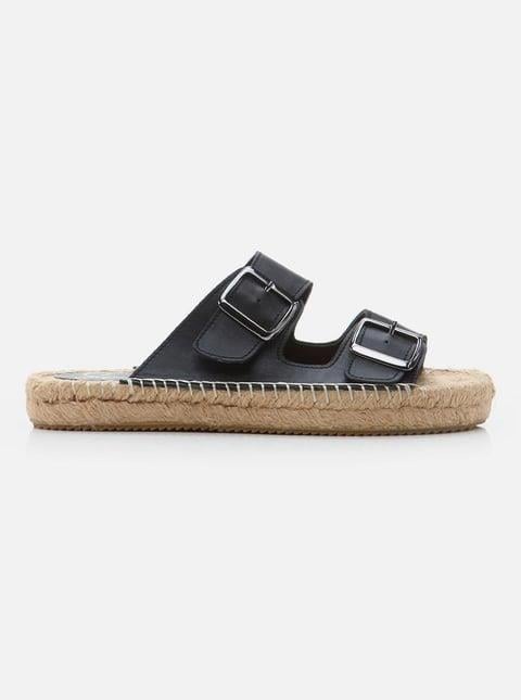 Arina Black Women's Espadrille Slippers