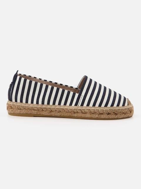 Arsy Navy Blue Women's Plain Espadrilles