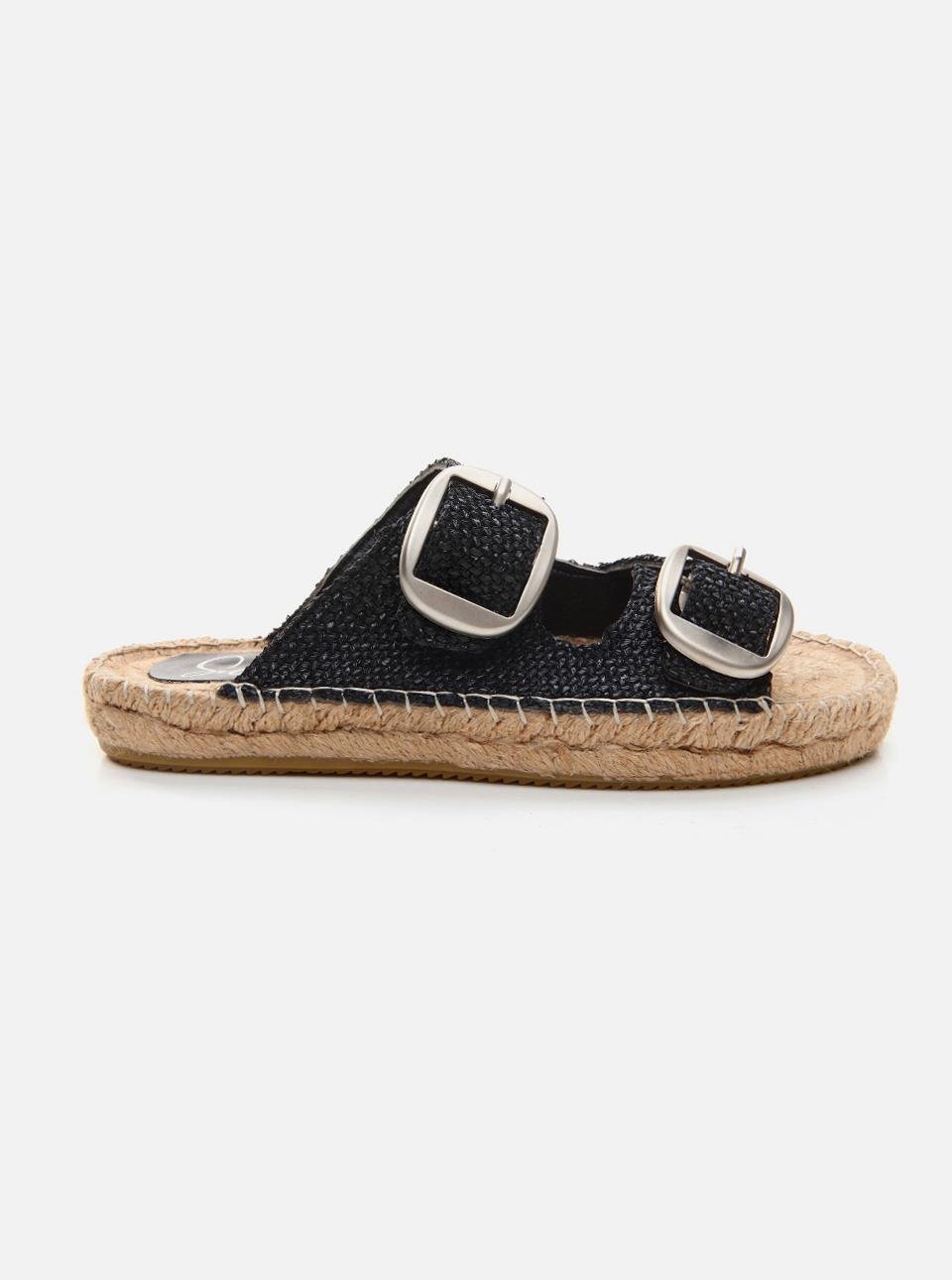 Artera Black Women's Espadrille Slippers