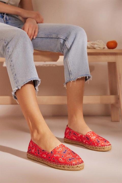 
                      
                        Artsy Red Women's Flat Espadrille
                      
                    