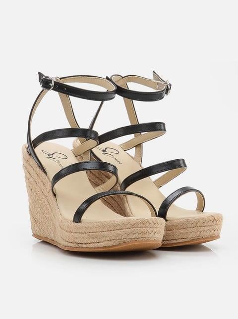 
                      
                        Black Women's Platform Heeled Espadrille
                      
                    