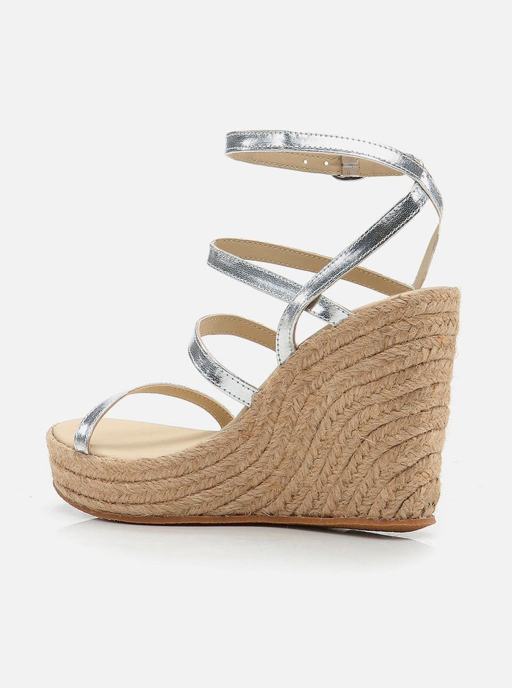 
                      
                        Avery Silver Women's Platform Heeled Espadrille
                      
                    