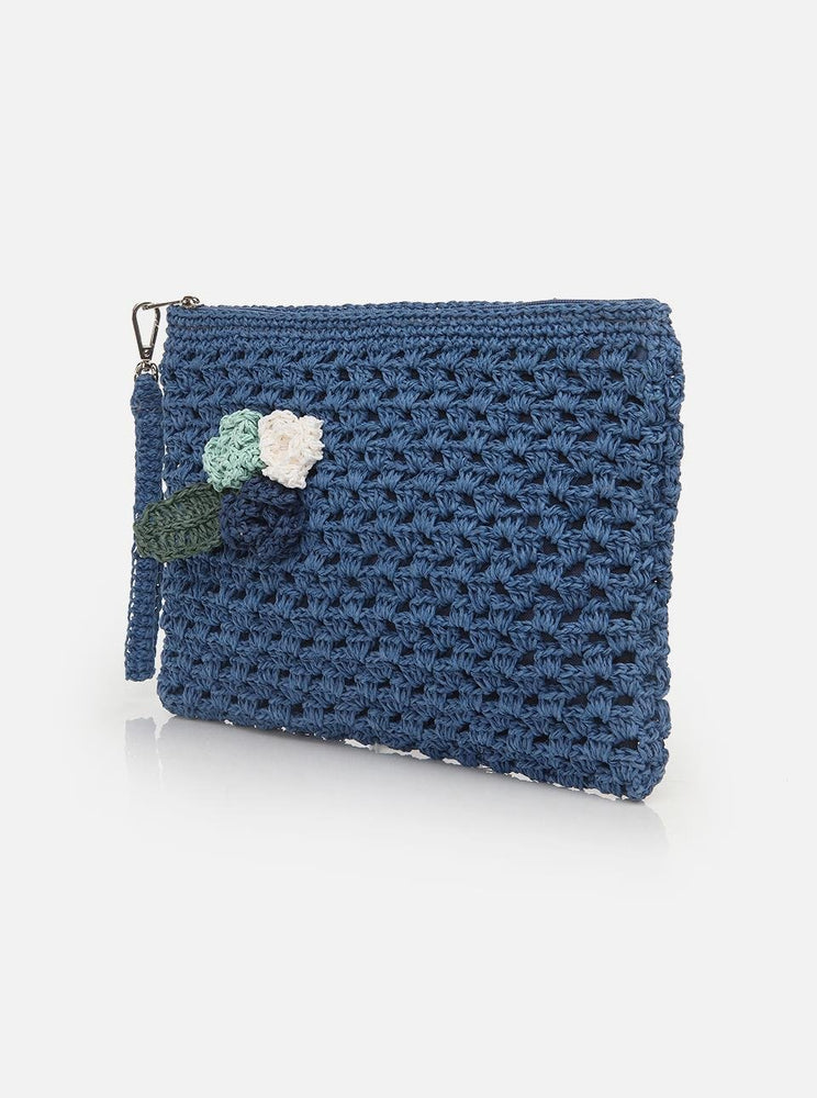 
                      
                        Ayla Navy Blue Women's Handmade Knitted Bag
                      
                    