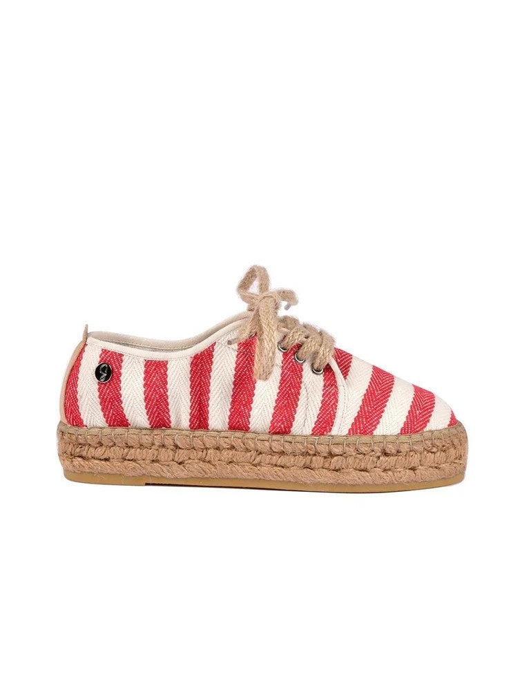 Grace Red Women's Flat Espadrilles