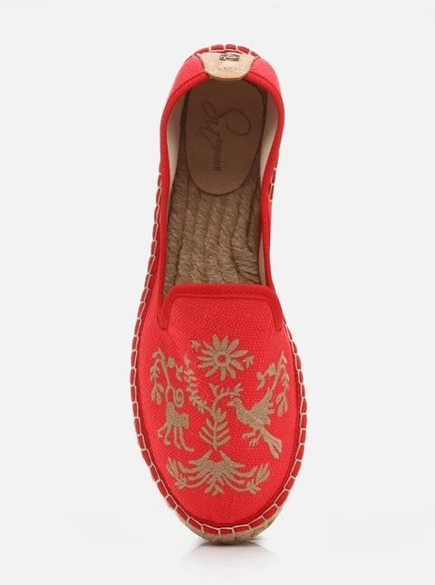 
                      
                        Brenda Red Women's Flat Espadrilles
                      
                    