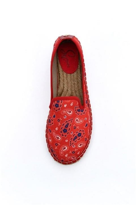 
                      
                        Brondy Red Women's Flat Espadrilles
                      
                    