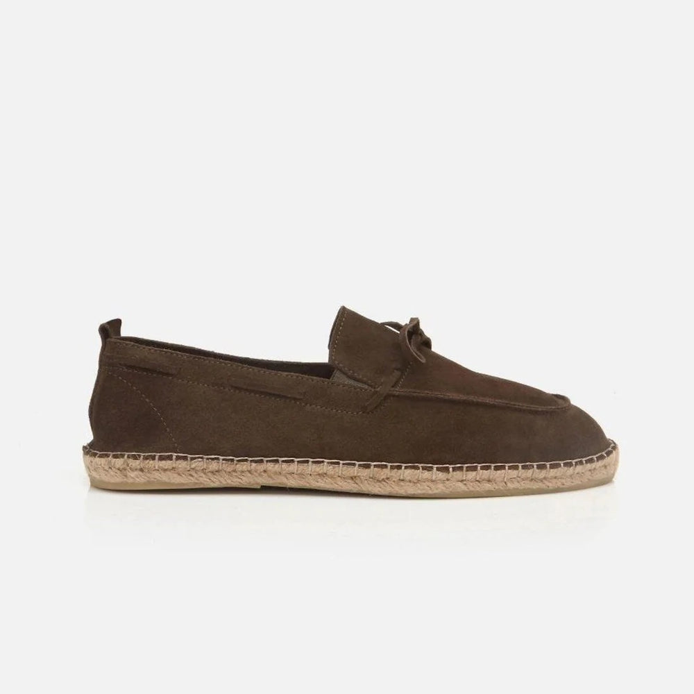 Carlo Khaki Men's Suede Espadrilles