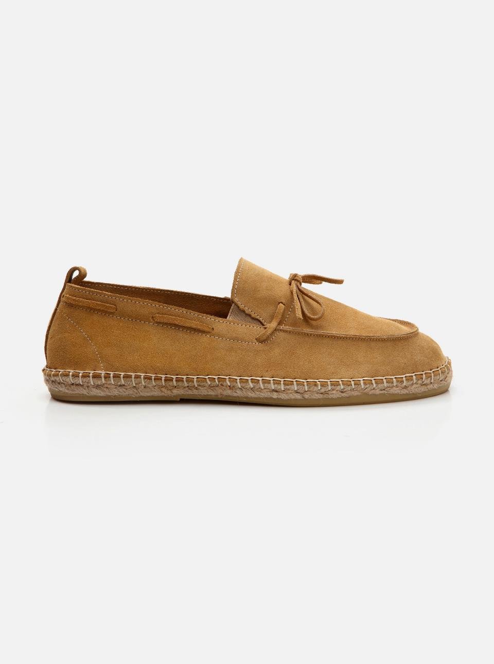 Carlo Dark Sand Men's Suede Espadrilles