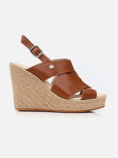 Claudi Tan Women's Platform Heeled Espadrilles