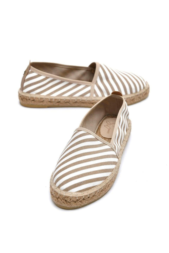 
                      
                        Diega Beige Women's Flat Espadrilles
                      
                    