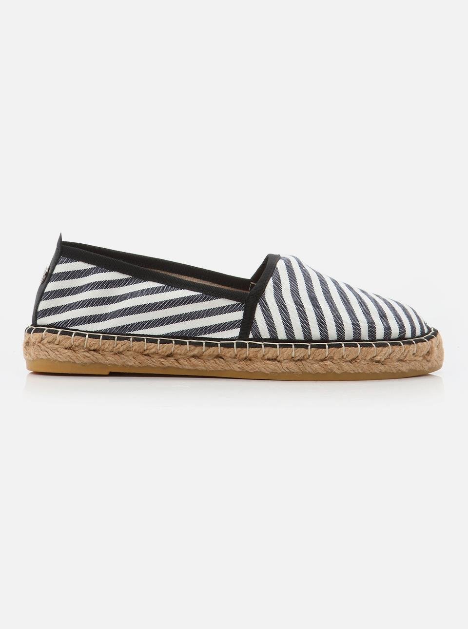 Diega Black Women's Flat Espadrilles