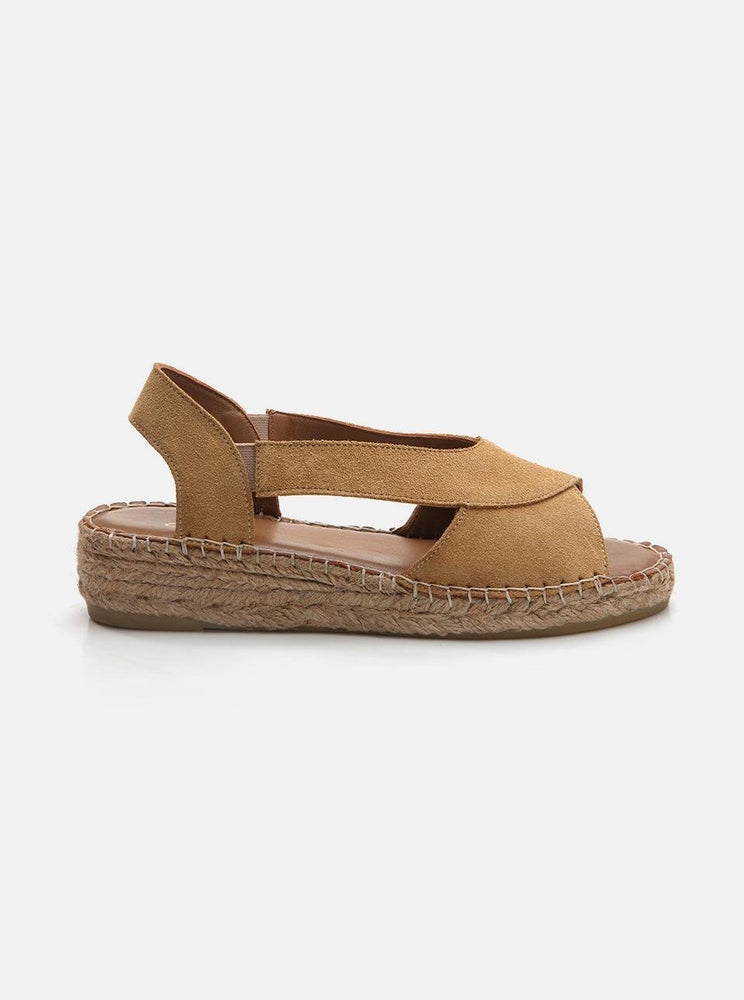 Dilere Dark Sand Women Espadrille Sandals