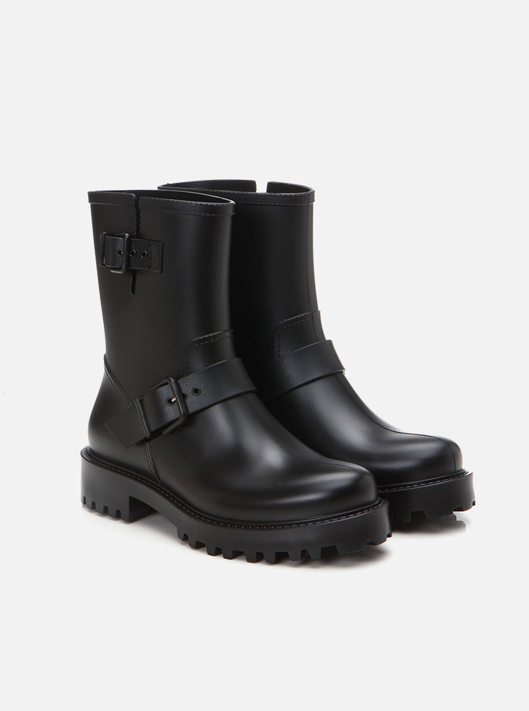 
                      
                        Eleni Black Women's Buckled Rain Boots
                      
                    