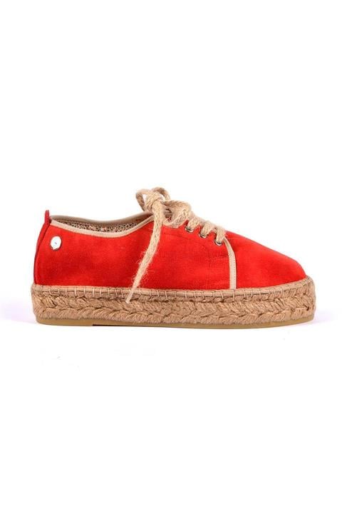 
                      
                        Glade Red Women's Flat Espadrilles
                      
                    