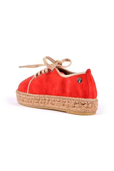 
                      
                        Glade Red Women's Flat Espadrilles
                      
                    