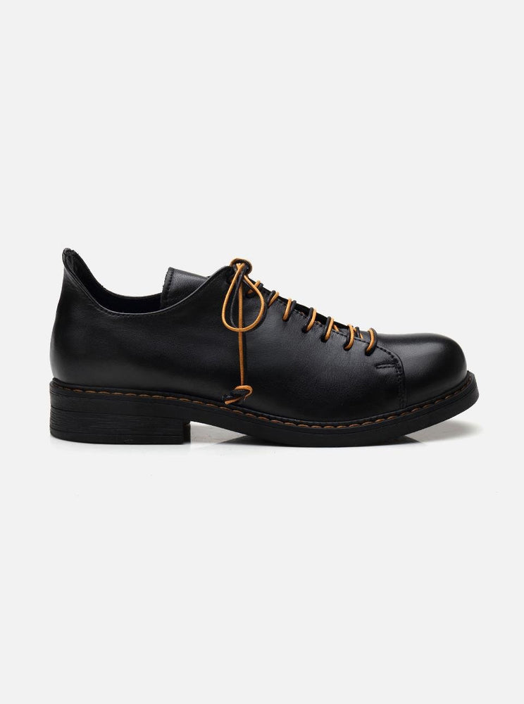 
                      
                        Gouda Black Women's Leather Shoes
                      
                    