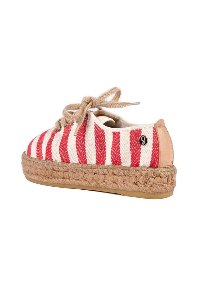 
                      
                        Grace Red Women's Flat Espadrilles
                      
                    