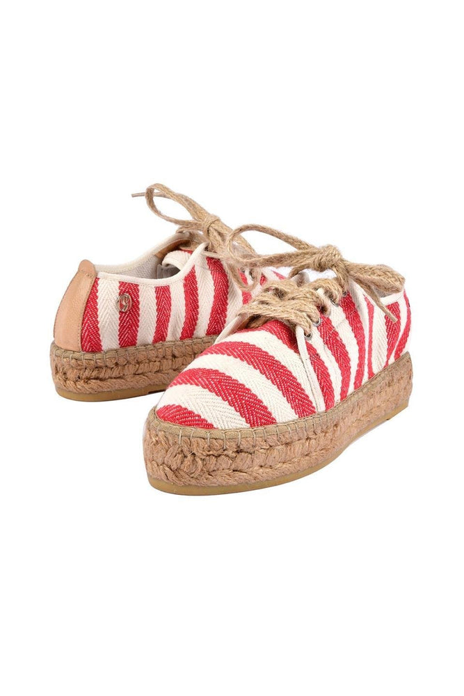 
                      
                        Grace Red Women's Flat Espadrilles
                      
                    