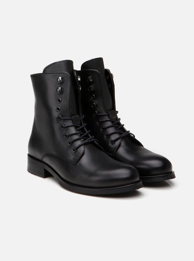 
                      
                        Holmes Black Women's Leather Boots
                      
                    