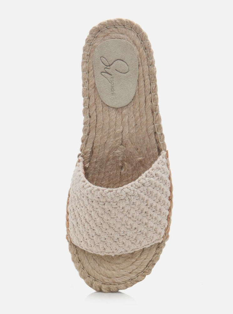 
                      
                        Jade Beige Women's Knitted Espadrille Slippers
                      
                    