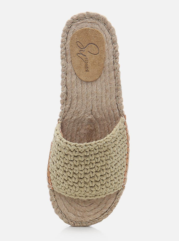 
                      
                        Jade Khaki Women's Knitted Espadrille Slippers
                      
                    